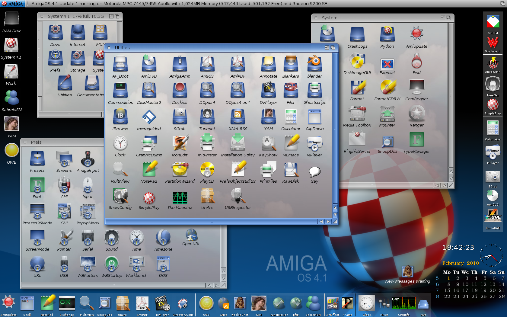 AmigaOS 4.1 Workbench